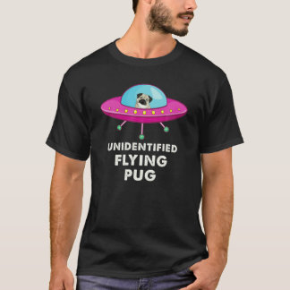 Camiseta Alienígena de Lover OVNI do Astronauta de Pug Voad