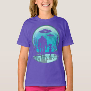 Camiseta Alienígena de OVNI Bigfoot