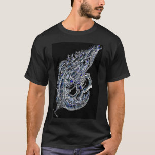 Camiseta Alienígena de pintura à prata