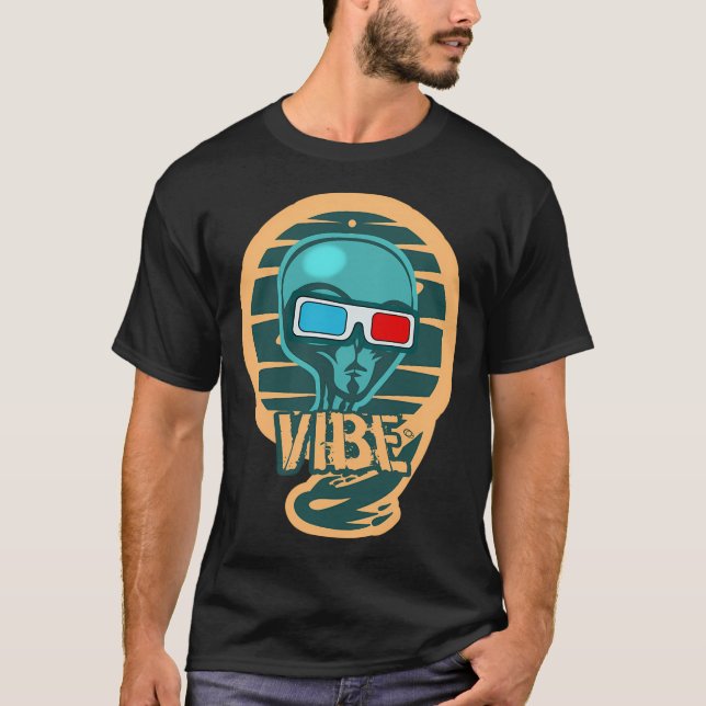 Camiseta Alienígena de Vista de Cubo Legal (Frente)