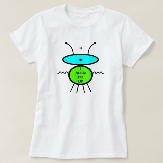 Camiseta Alienígena de você? Conheça Bernard (esboço de ali (Frente do Design)