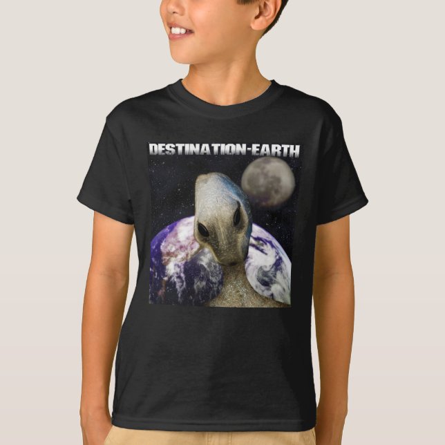 Camiseta Alienígena - Destino Terra (Frente)