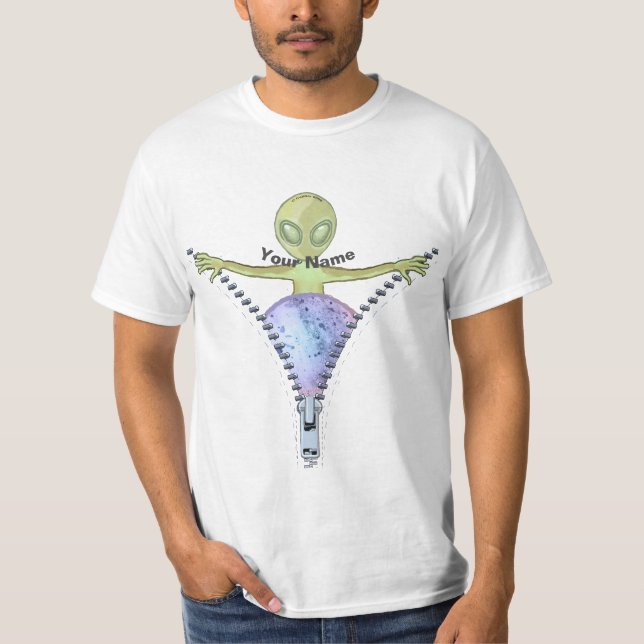 Camiseta Alienígena do Zíper  (Frente)