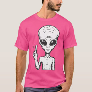Camiseta Alienígena Dude Peace Out