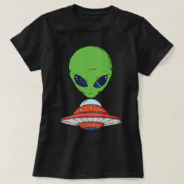 Camiseta Alienígena e espaçamento
