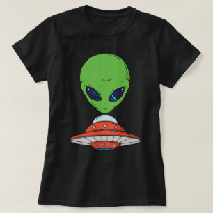 Camiseta Alienígena e espaçamento