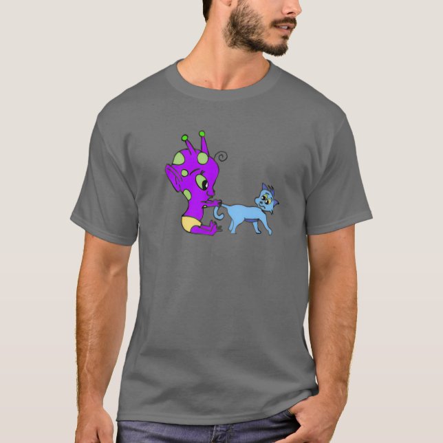 Camiseta Alienígena e Kitty (Frente)