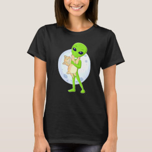 Camiseta Alienígena E O Gato 51 Área Que Eu Sempre Acredite