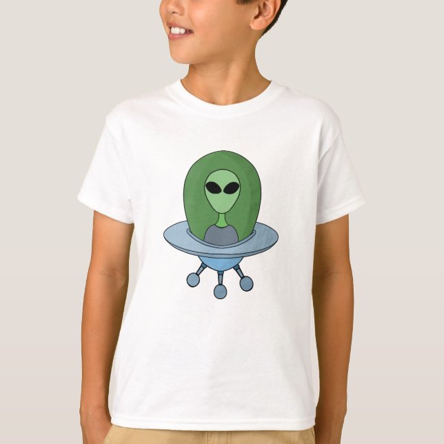 Camiseta Alienígena em sua nave espacial (Frente)