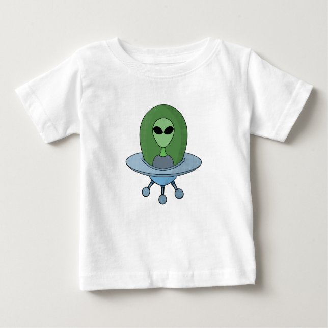 Camiseta Alienígena em sua nave espacial (Frente)