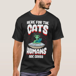 Camiseta Alienígena Engraçada, Abdutor de Gato Humor de Hal