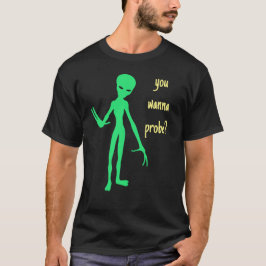 Camiseta Alienígena engraçada 🎅 Festa 🛸 OVNI Halloween