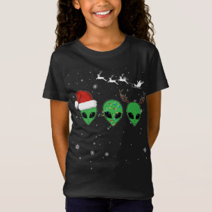 Camiseta Alienígena Engraçada Pajama Correspondente com o C