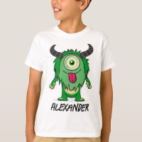 Alienígena Engraçada Um Monstro Verde Olho