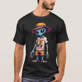 Camiseta Alienígena Engraçado Memória "Humano Ir para Casa"