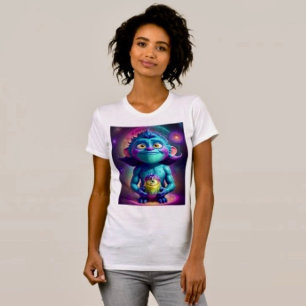 Camiseta Alienígena Espacial & Amigo