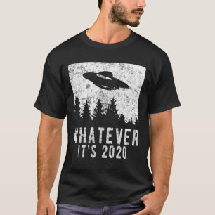 Camiseta Alienígena Espacial Sarcástica OVNI Qualquer Que