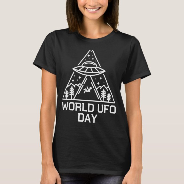 Camiseta Alienígena Espacial Ufo Rapto De Alienígenas Dia M (Frente)