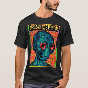 Camiseta alienígena espacial verde eterno