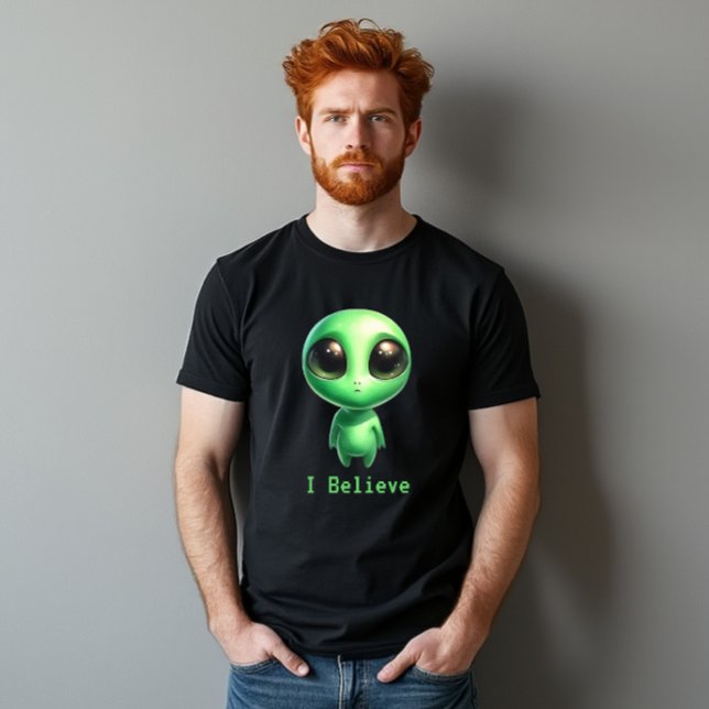 Camiseta Alienígena - Eu acredito (Criador carregado)