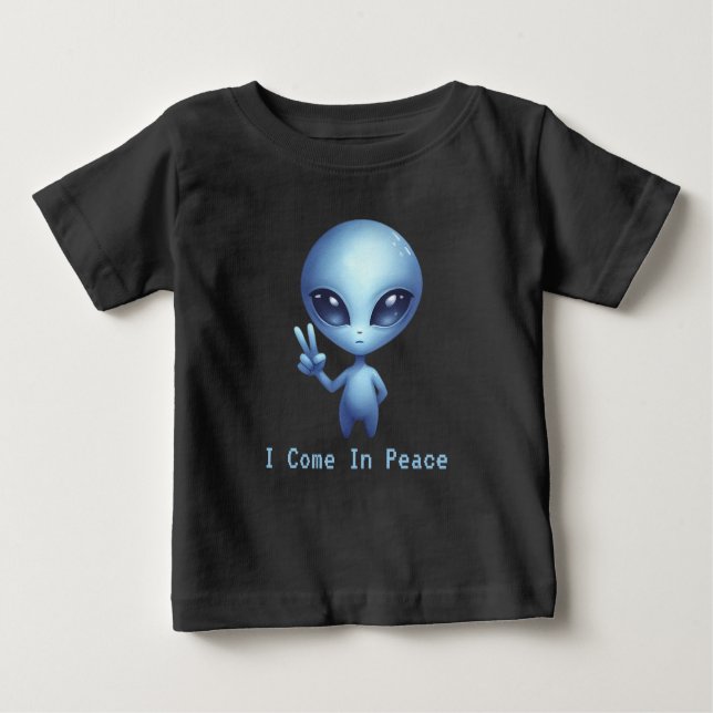 Camiseta Alienígena - Eu Vim Em Paz (Frente)
