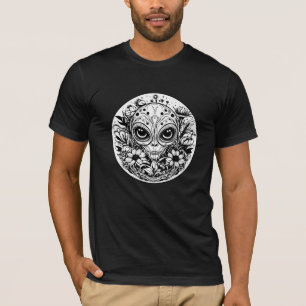 Camiseta Alienígena Extraterrestre em Flores