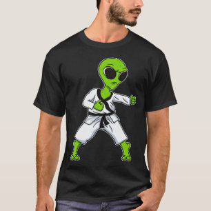 Camiseta Alienígena Extraterrestre OVNI Karatê Taekwondo Ki