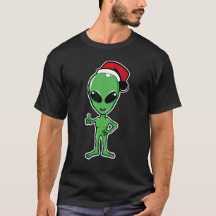Camiseta alienígena fantasma mulher espirituosa natal astro