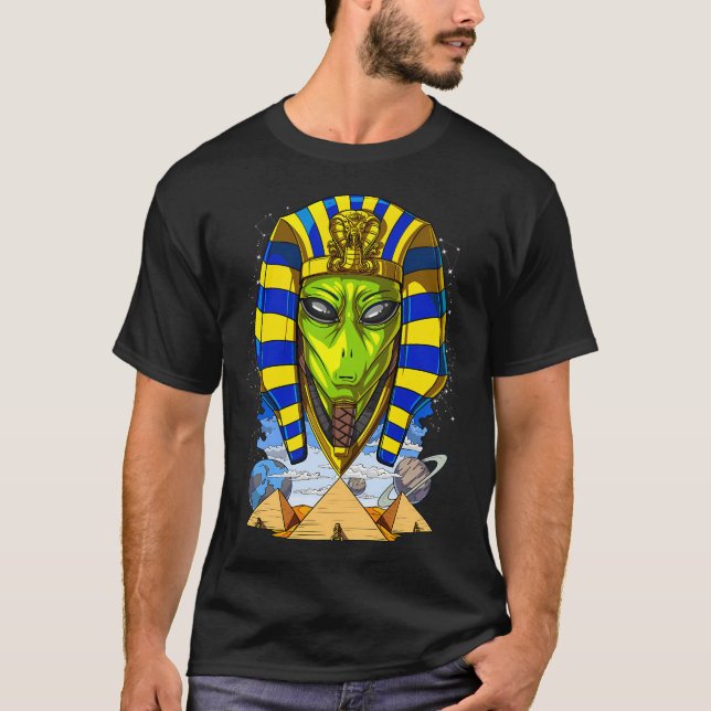 Camiseta Alienígena Faraó Egípcio (Frente)
