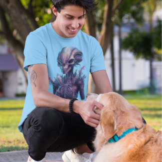 Camiseta Alienígena Floral Avançada