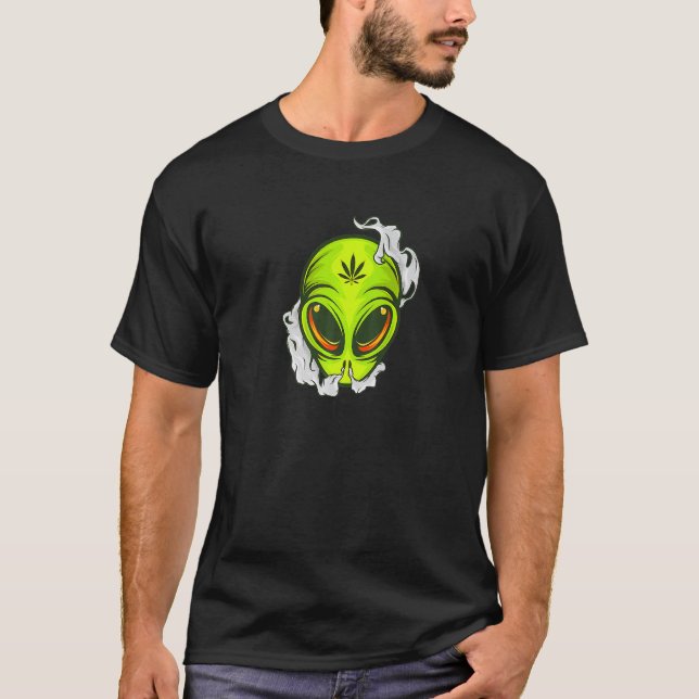 Camiseta Alienígena Galaxy Ufo fã estilo Sifi, roupa de rua (Frente)