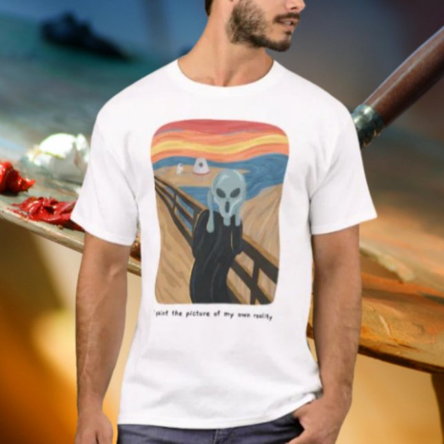 Camiseta Alienígena Gogh Gritar (Criador carregado)