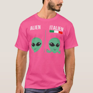 Camiseta Alienígena Italien Meme Italien Gesto De Mão Como 