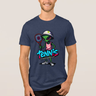 Camiseta alienígena jogando grafite estilo tênis na arte de