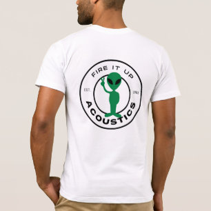 Camiseta ALIENÍGENA Mens SLIM ajustado tee (ajustar/talvez