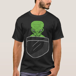 Camiseta Alienígena No Bolso Do Espaço Extraterrestre