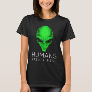 Camiseta Alienígena para Crianças e Adultos Humanos não é r