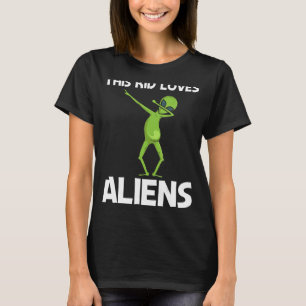 Camiseta Alienígena Para Crianças Meninos Vida Extraterrest