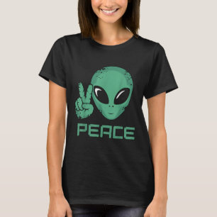 Camiseta Alienígena Peace Hippie Ufo