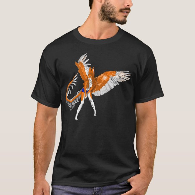 Camiseta alienígena peludo da menina de Anthro do coelho do (Frente)