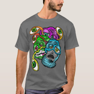 Camiseta Alienígena Psicodélica estranha Gritar