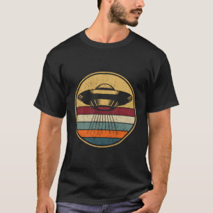 Camiseta Alienígena Retro De Navio Espacial Ufo - Extraterr