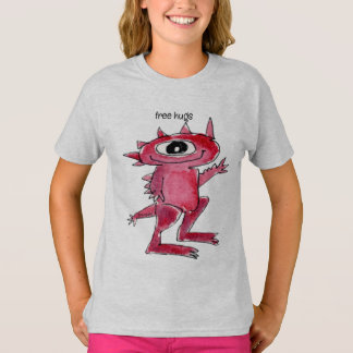 Camiseta Alienígena Rosa Gratuita de Hugs
