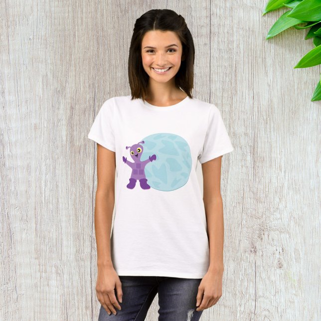 Camiseta Alienígena Roxo (Criador carregado)