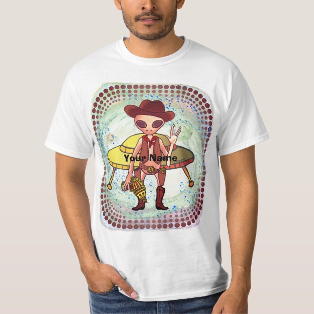 Camiseta Alienígena Scifi Cowboy (Frente)