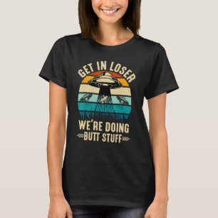 Camiseta Alienígena Spaceshit Entrar no Perdedor Estamos Fa