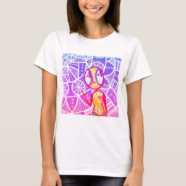 Camiseta Alienígena Trippy (Frente)