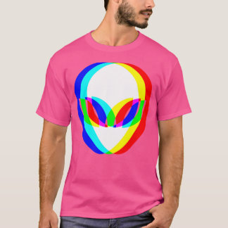 Camiseta Alienígena Trippy Vaporwave Techno Rave Edm