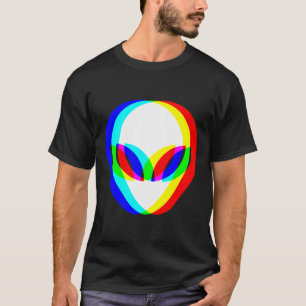 Camiseta Alienígena Trippy Vaporwave Techno Rave EDM