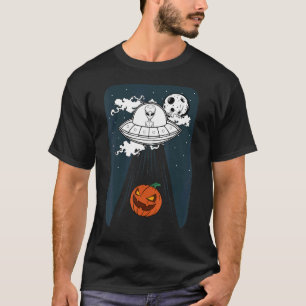 Camiseta Alienígena Ufo Abdução Costume De Halloween Pumpki